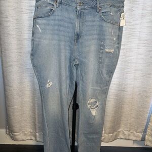 Women's Goldie Blues Maurice's 16w high rise curvy ripped jeans boot cut